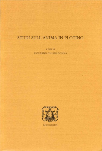 Studi sull’anima in Plotino