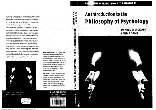 An Introduction to the Philosophy of Psychology