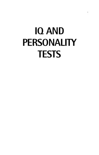 IQ and Personality Tests: Assess Your Creativity, Aptitude and Intelligence