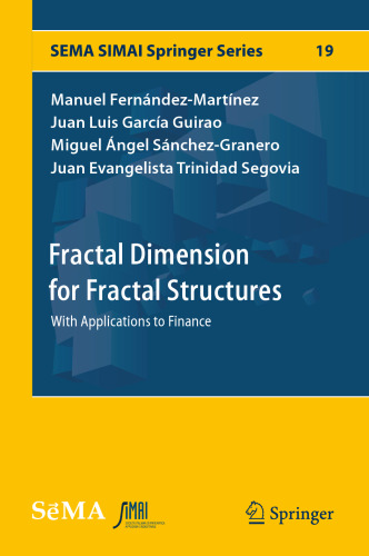Fractal Dimension for Fractal Structures: With Applications to Finance