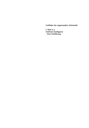Artificial Intelligence — Eine Einführung