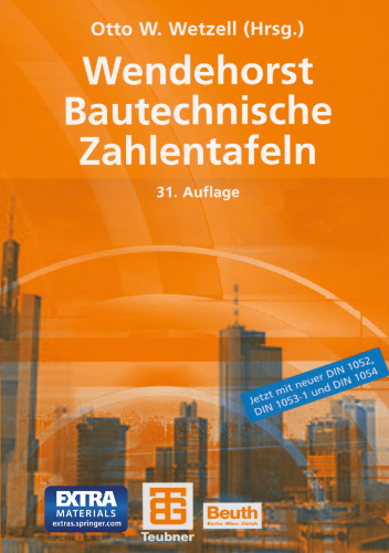 Wendehorst Bautechnische Zahlentafeln