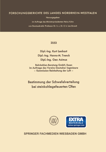 Bestimmung der Schwefelverteilung bei steinkohlegefeuerten Öfen
