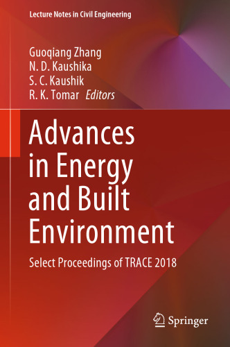 Advances in Energy and Built Environment: Select Proceedings of TRACE 2018