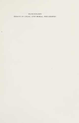 Essays in Legal and Moral Philosophy