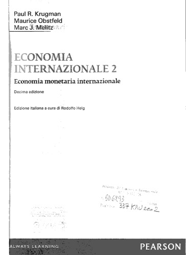 Economia internazionale. 2, Economia monetaria internazionale