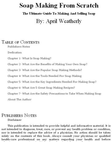 Soap making from scratch: the ultimate guide to making and selling soap