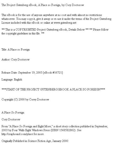 A place so foreign and eight more stories