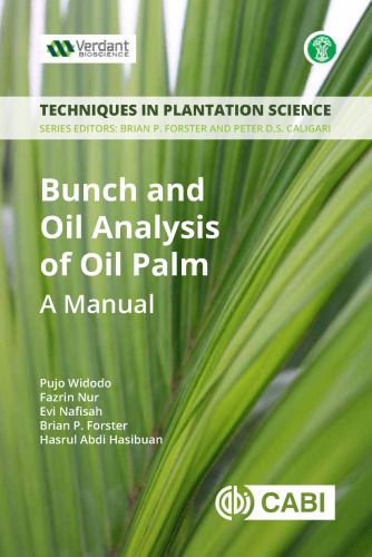Bunch and oil analysis of oil palm: a manual