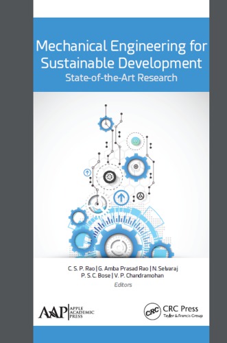 Mechanical engineering for sustainable development: state-of-the-art research