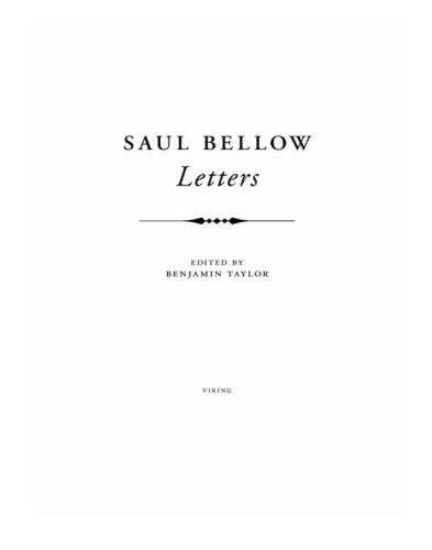 Saul bellow: letters