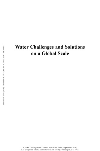 Water challenges and solutions on a global scale