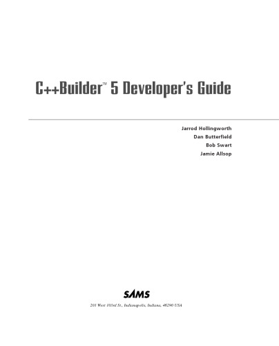 C++Builder 5 Developer's Guide