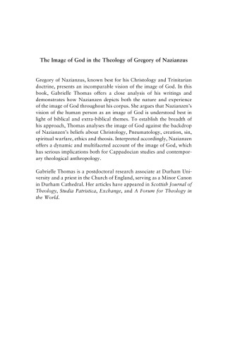 The Image of God in the Theology of Gregory of Nazianzus