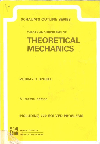 Theory and Problems of Theoretical Mechanics (Schaum's Outline)