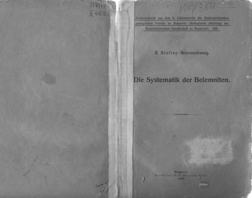 Die Systematik der Belemniten