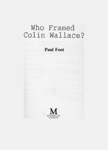 Who Framed Colin Wallace?