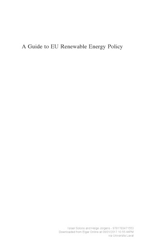 A Guide to Eu Renewable Energy Policy: Comparing Europeanization and Domestic Policy Change in Eu Member States