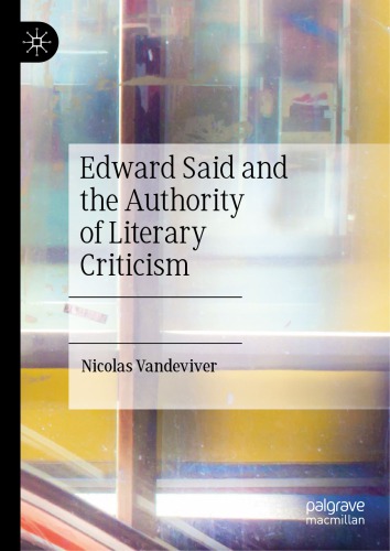 Edward Said and the Authority of Literary Criticism