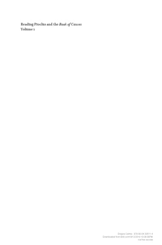 Reading Proclus and the Book of Causes