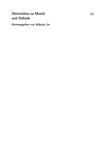 Metrische Analysen zu Vergil. Aeneis Buch II