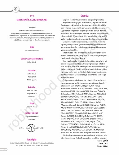 Orjinal TYT Matematik Soru Bankası