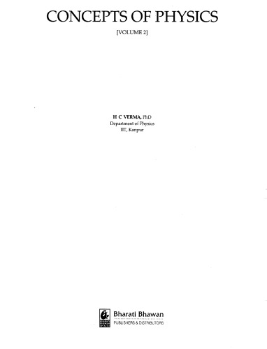 Concepts Of Physics