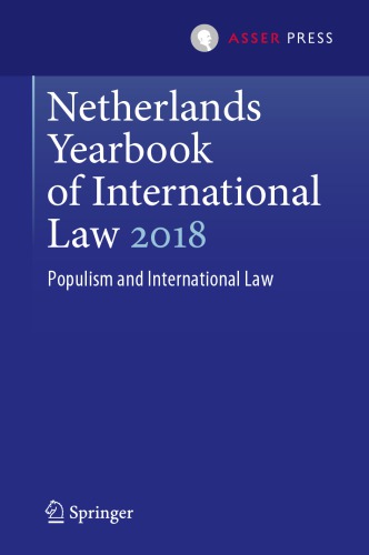 Netherlands Yearbook Of International Law 2018: Populism And International Law