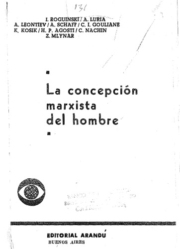 La concepción marxista del hombre