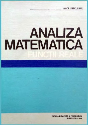 Analiză Matematică. Functii reale