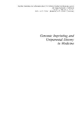 Genomic Imprinting and Uniparental Disomy in Medicine: Clinical and Molecular Aspects