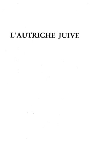 L’Autriche juive