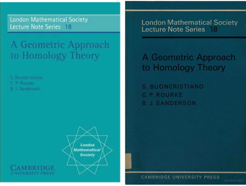 A geometric approach to homology theory