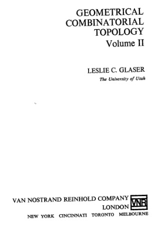 Geometrical combinatorial topology