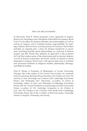 The God Relationship: The Ethics for Inquiry about the Divine