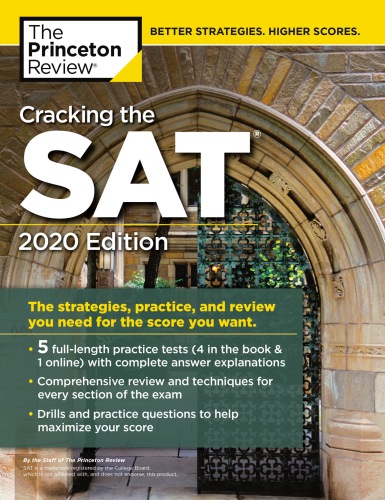 Cracking the SAT with 5 Practice Tests, 2020 edition