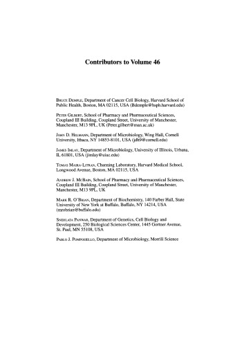 Advances in Microbial Physiology, Vol. 46