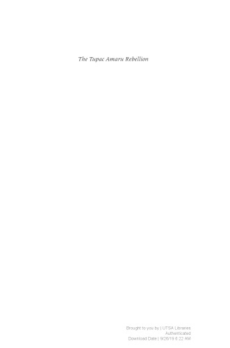 The Tupac Amaru Rebellion