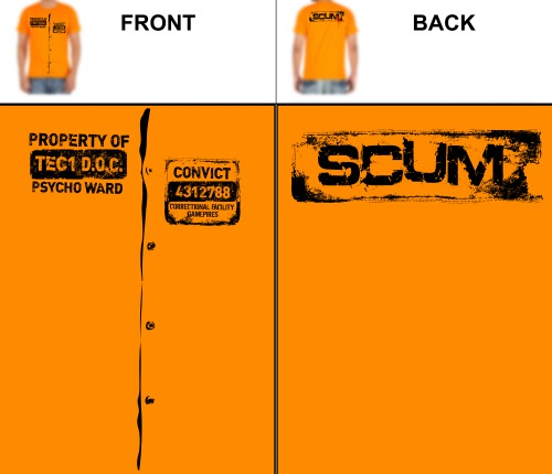 SCUM Orange Shirt Template