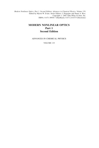 Modern nonlinear optics. Part 1