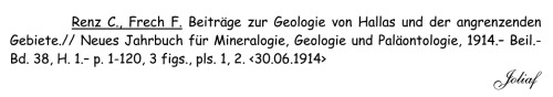 Beitrage zur Geologie von Hallas und der angrenzenden Gebiete