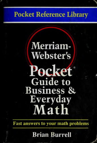 Merriam-Webster’s pocket guide to business and everyday math