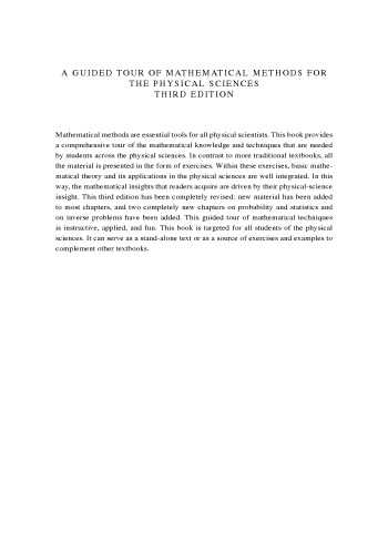 A guided tour of mathematical methods for the physical sciences