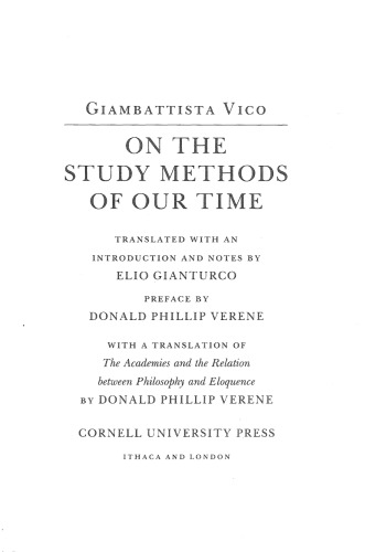 On the Study of Methods of Our Time