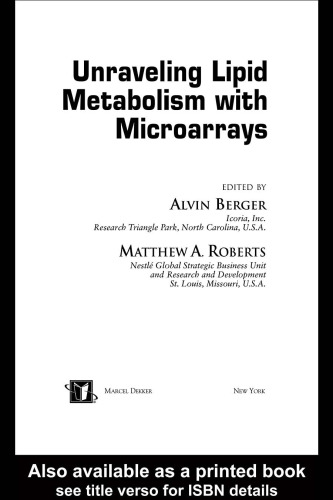 Unraveling Lipid Metabolism With Microarrays