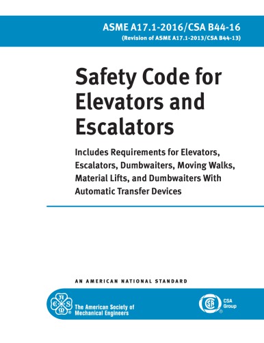 Safety Code for Elevators and Escalators