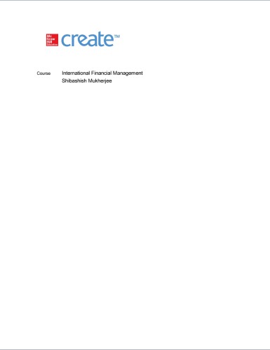 International Financial Management, Second Custom Edition for University of Groningen
 978307083354,  978307089585
