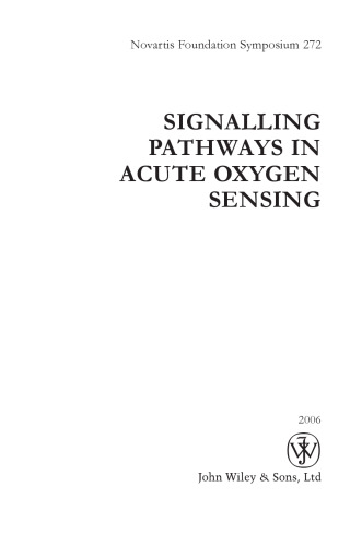 Signalling Pathways in Acute Oxygen Sensing