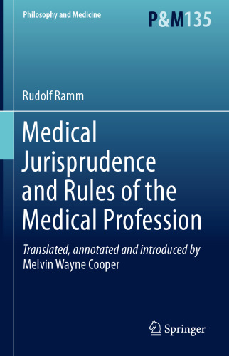 Medical Jurisprudence And Rules Of The Medical Profession