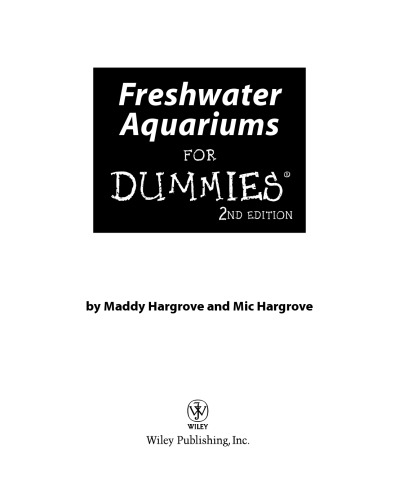 Freshwater Aquariums For Dummies